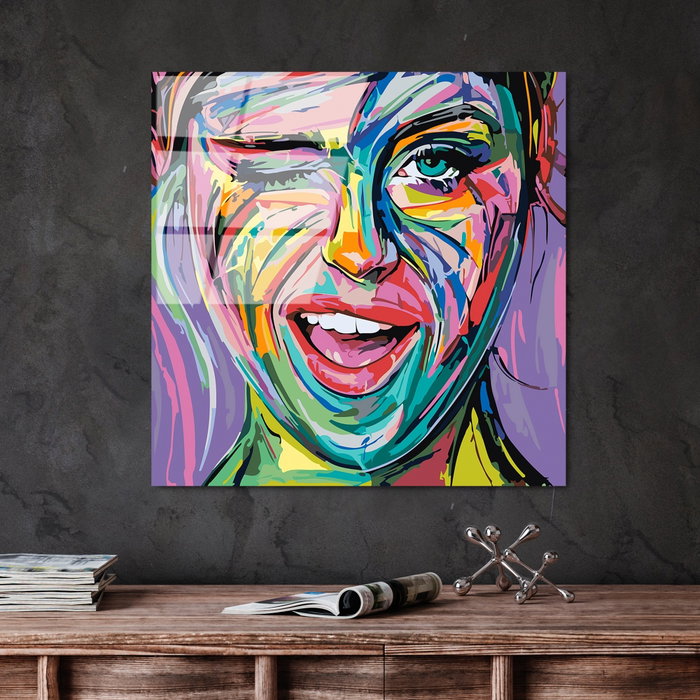 Wallity UV-845 Pintura decorativa de vidrio templado Multicolor 50 x 50 cm Wallity UV-845 Pintura decorativa de vidrio templado Multicolor 50 x 50 cm